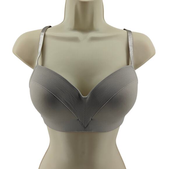Soma Cooling Wireless Bra Gray Smooth Comfort Womens 34D - Picture 1 of 3